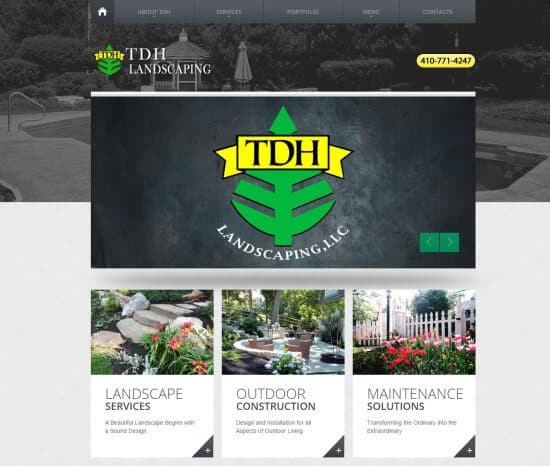 Baltimore Landscaping Website Designer