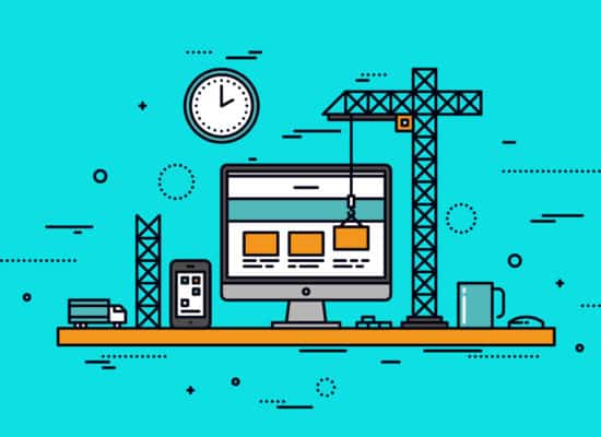 social media for construction company concept