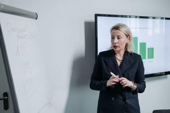 thought leadership business professional presenting strategic framework